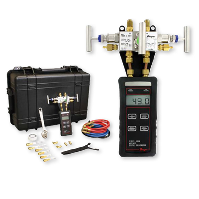 490A-HKIT Mikromanometer Wasser/Gas Kit